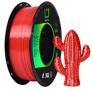 Filamento Pla Silk Vermelho Metalizado 1kg SGS 1.75mm