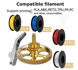 Kit de engrenagens de metal para extrusora Bambu lab A1./ A1 Mini