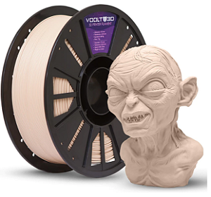 Filamento PLA Bege Caucasiano Velvet High Speed 1Kg