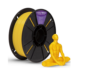 Filamento PLA Amarelo Velvet High Speed 1Kg