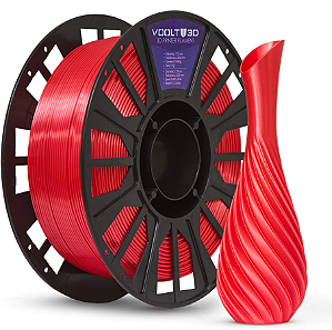 Filamento PLA Vermelho V-Silk High Speed Premium 1Kg