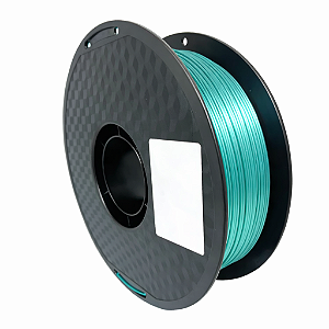 Filamento PLA Silk Azul Lago 1kg 1.75mm Para Impressora 3D Efeito Brilhante