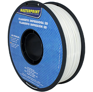 Filamento ABS Branco 1kg 1.75mm Para Impressora 3D Alta Resistência