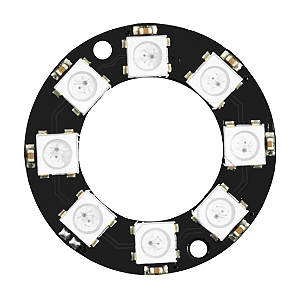 Módulo Led RGB 5050 WS2812 Endereçável 8 Leds / Bits Anel de Led