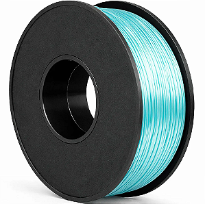 Filamento PLA Silk Azul Lago 1kg 1.75mm Para Impressora 3D Efeito Brilhante