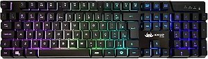 Teclado Gamer Semi Mecânico RGB
