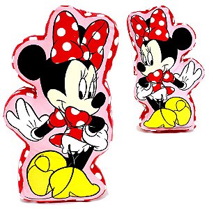 Almofada Formato Fibra Minnie Mouse Disney 35cm