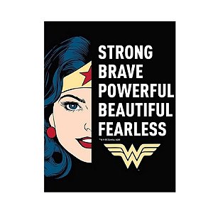 Placa Metal Mulher Maravilha WW Core Strong DCComics 26x20cm