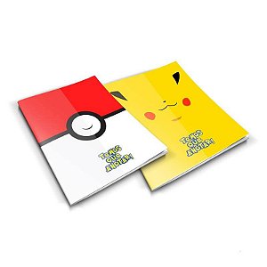 Kit 2 Bloquinhos PokemonTemos Que Anotar - 30 folhas