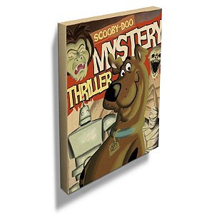 Quadro Tela Scooby Doo Poster Thriller Mistério 40x50cm