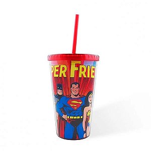 Copo Canudo Super Friends DC Comics 550ml