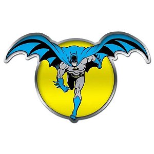 Placa Metal Recortada Batman e Lua DC Comics 45x28cm