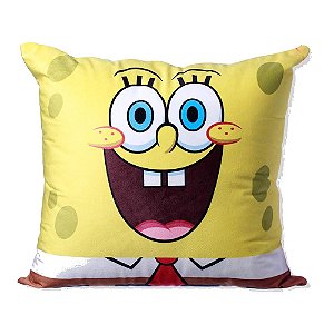 Almofada Fibra Veludo Bob Esponja 40cm