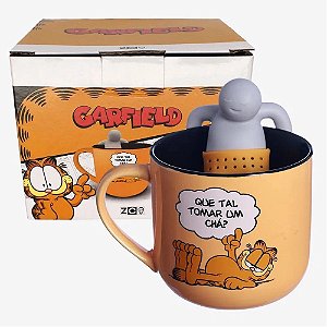 Caneca com Infusor para Chá Garfield 350ml