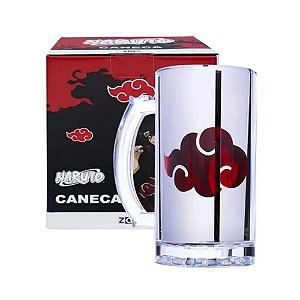 Caneca Chopp Eletrostática Akatsuki Naruto 450ml