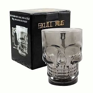 Caneca Chopp 3D Skull Mug Preta 500 ml