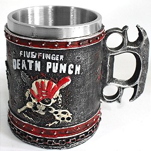 Caneca Térmica 3D Rock Five Finger Death Punch 400ml