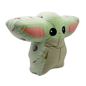 Almofada Formato Baby Yoda Mandalorian Star Wars