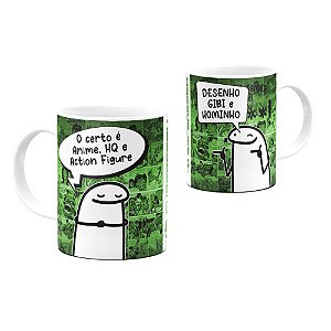 Caneca Flork Geek Desenho Gibi Hominho 325ml