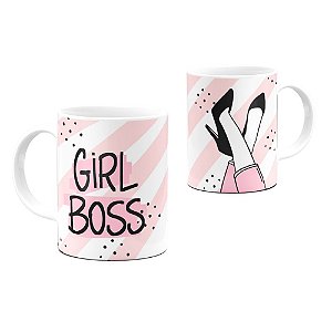 Caneca Mulher Girl Boss Salto Alto 325ml