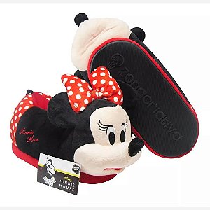 Pantufa 3D Minnie Mouse Disney