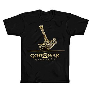 Camiseta God Of War Ragnarok Mjonir Clube Comix