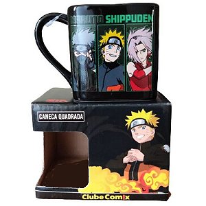 Caneca Quadrada Naruto Konoha 280ml