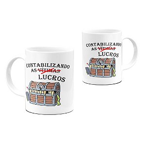 Caneca Mimic Contabilizando Lucros 325ml