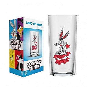 Copo Vidro Long Drink Pernalonga Looney Tunes 300ml