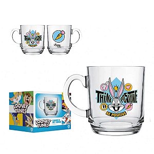 Caneca Aspen Vidro Pernalonga Looney Tunes 300ml