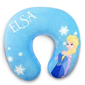 Almofada Pescoço Pelúcia Elsa Frozen Disney