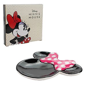 Petisqueira Prato Porcelana Minnie Mouse Disney 14cm