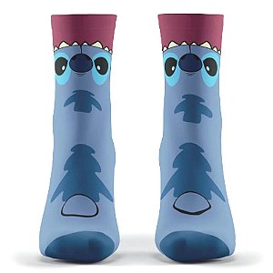 Meia Cano Longo Stitch Faminto Disney 39-43