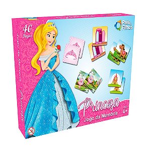 Jogo da Memória Princesa 20 Pares Pais e Filhos