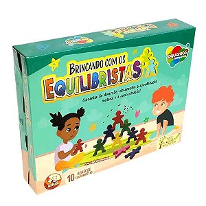 Jogo Brincando com Equilibristas 10 Peças Aquarela Brinquedos