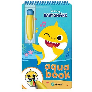 Aqua Book Baby Shark Mini Colore Com Água