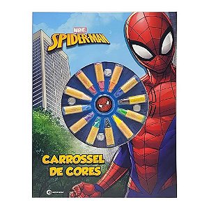 Livro de Colorir Carrossel de Cores Spider Man Marvel