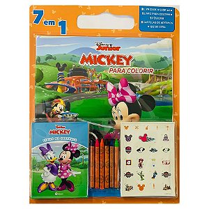 Kit Livro Colorir 7 em 1 Mickey Mouse Disney