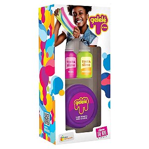 Slime Gelelé Cores Tie Dye Single Doce Brinquedo