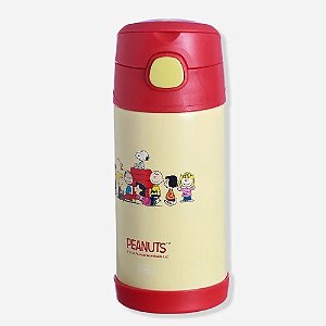 Garrafa Infantil Click Com Canudo Snoopy e Friends 300ml