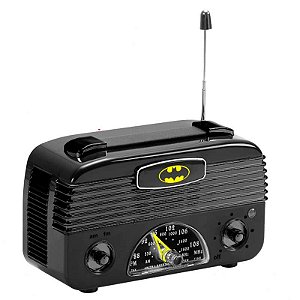 Radio Portátil Batman Logo AM FM DC Comics