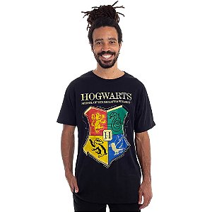 Camiseta Harry Potter Hogwarts Clube Comix