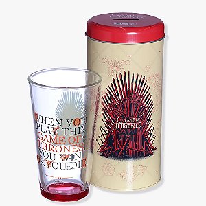 Copo Com Cofre Trono de Ferro Game of Thrones 500ml