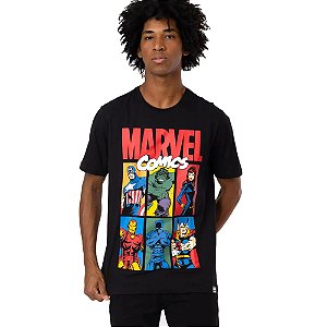 Camiseta Marvel Vintage Vingadores by Piticas