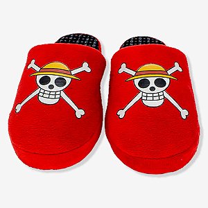 Chinelo de Quarto One Piece Caveira Pirata