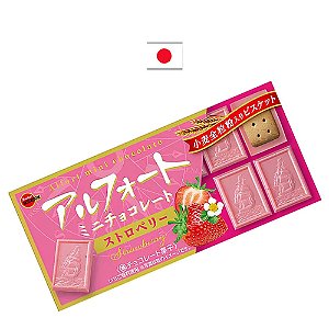 Biscoito Bourbon Cobertura ao Leito Sabor Morango 55g – Japão