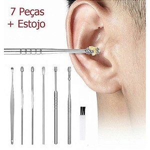Kit de limpeza - remoção de cera de ouvido 5 peças