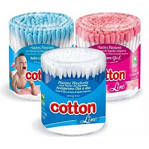 Cotonete astes flexíveis antigerme 150 unidades - Cotton