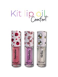 Kit lip oil comfort com 3 unidades - Belle angel