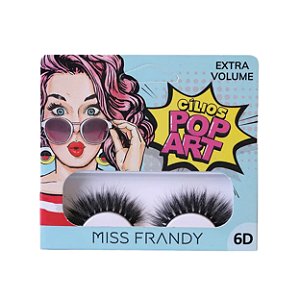 Cílios postiços pop art 6D extra volume - Miss frandy